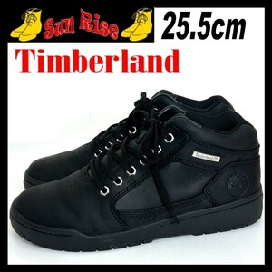  prompt decision use little Timberland Timberland men's US7.5W 25.5cm original leather is ikatto sneakers black color casual shoes leather shoes used 