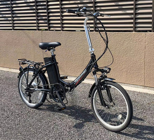 新品　軽量アルミ製 フル電動自転車「軽風20 」20インチ　 リチウムイオンバッテリー版　SHIMANO製6段変速付　黒