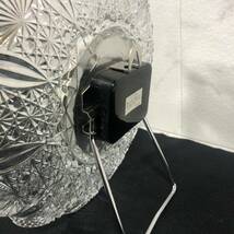 【ジャンク品】HOYA CRYSTAL 保谷クリスタル 置時計 掛け時計 置き時計 インテリア QUARTZ 水晶時計 水晶 電池 単三_画像5