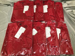 10-27-649 *BZ не использовался товар T шея нижняя рубашка нижняя рубашка длинный рукав красный красный цвет размер 150cm спорт Junior 8 позиций комплект 