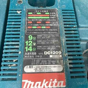 12-18-Y16 ◎U MAKITA マキタ 急速充電器 DC1209 12V 充電器 本体 DIY用品 充電 機械 中古品 の画像2