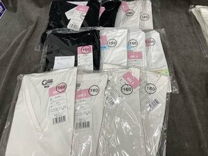 12-14-K16 ◎BZ バスケットノースリーブインナー 女子 B品 140・150・160㎝ まとめ売り 12枚　未使用品