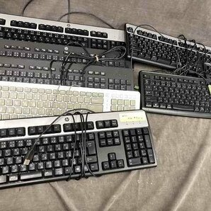 12-18-Y40 ◎S キーボード パソコン 入力装置 周辺機器 コンピュータ USBキーボード 7個 中古品 の画像1