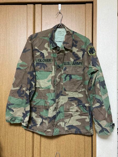 米陸軍 BDU ジャケット ウッドランド ノンリップパッチ 中古 米軍放出品 米軍放出品 米軍実物