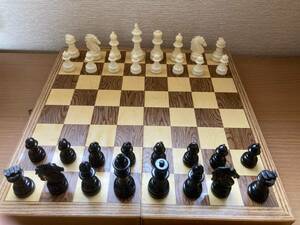木製　チェス盤 　チェス
