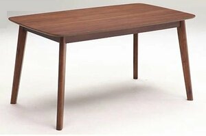 ダイニングテーブル 単品　北欧 おしゃれ 木製 モダン 天然木 ウォールナット　突板　ダイニング　食卓テーブル　135幅