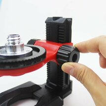 体重荷 3kgにUP！ダイヤル式 レーザー 墨出し器 マグネット クランプ 壁用 ネジ規格5/8-11 汎用 ホルダー D-060_画像4