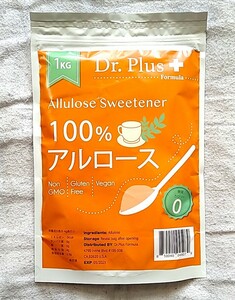 Dr.Plus Formula アルロース 100% 1kg 希少糖 甘味料 砂糖代替品 ダイエット 健康食品