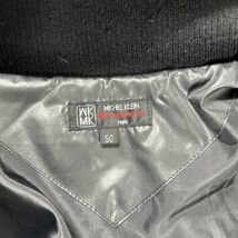 美品　ミッシェルクラン【希少Lサイズ　フード付き】MICHEL KLEIN ダウンジャケット　キルティングジャケット　ダークグレー　50_画像4