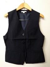 大量【新品】オンワード製 未使用品 事務服 OL 会社制服 受付 案内/ ベスト スカート ネイビー おしゃれ 小さいサイズ　5号/7号 33着_画像2