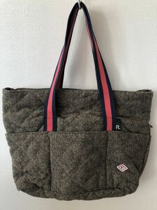 ROOTOTE ルートート　ツイード キルティング トートバッグ