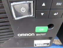 ▲Ω保証有 UPS 7019) BN75T OMRON オムロン 無停電電源装置 領収書発行可能 ・祝10000取引!!_画像6