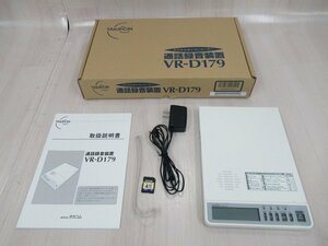 ΩZZC 782 o 保証有 TAKACOM タカコム VR-D179 通話録音装置 箱入り 取扱説明書・SDカード 4GB付 綺麗・祝10000！取引突破！