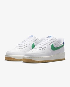 NIKE WMNS AIR FORCE 1 '07 DD8959-110 エア フォース ガムソール 白×緑×青 27.5cm