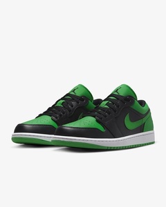 NIKE AIR JORDAN 1 LOW 553558-065 エア ジョーダン ロー 黒×緑 US8