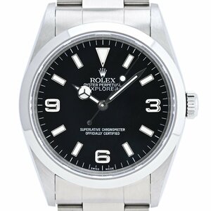 ロレックス ROLEX エクスプローラー1 14270 腕時計 SS 自動巻き ブラック メンズ 【中古】