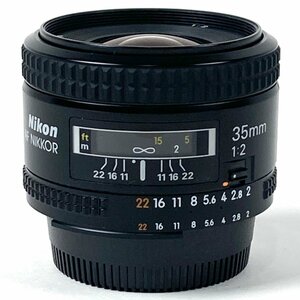 ニコン Nikon AF NIKKOR 35mm F2［ジャンク品］ 一眼カメラ用レンズ（オートフォーカス） 【中古】