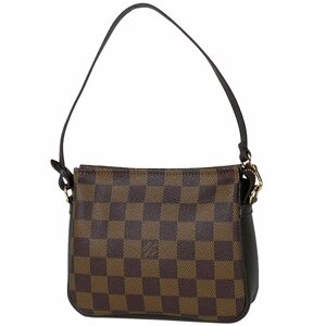 ルイ・ヴィトン Louis Vuitton トゥルース メイクアップ メイク コスメ アクセサリーポーチ ダミエ ブラウン N51982 レディース 【中古】