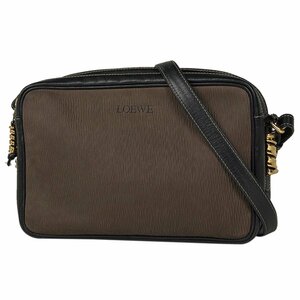 ロエベ LOEWE ベラスケス ショルダーバッグ 斜め掛け ショルダーバッグ レザー ブラウン ブラック レディース 【中古】