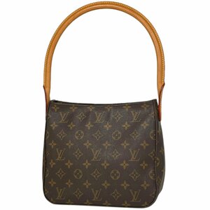 ルイ・ヴィトン Louis Vuitton ルーピング MM 肩掛け ワンショルダー ショルダーバッグ モノグラム ブラウン M51146 レディース 【中古】