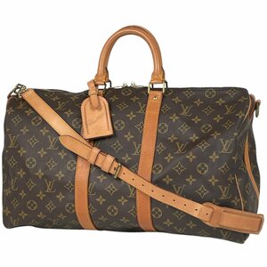 ルイ・ヴィトン Louis Vuitton キーポル バンドリエール 45 旅行 出張 ボストンバッグ モノグラム ブラウン M41418 レディース 【中古】