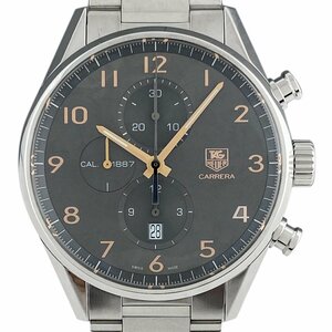 タグホイヤー TAG HEUER カレラ クロノグラフ キャリバー 1887 CAR2013-4 腕時計 SS 自動巻き グレー メンズ 【中古】