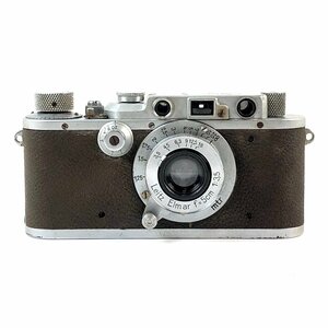 ライカ LEICA IIIa + Elmar 5cm F3.5 エルマー Lマウント L39 ［ジャンク品］ フィルム レンジファインダーカメラ 【中古】