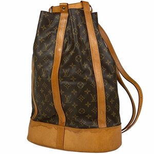 ルイ・ヴィトン Louis Vuitton ランドネ GM 肩掛け 巾着型 ショルダーバッグ モノグラム ブラウン M42244 レディース 【中古】