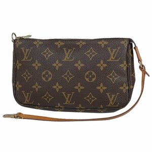 ルイ・ヴィトン Louis Vuitton ポシェット アクセソワール メイク コスメ 化粧ポーチ モノグラム ブラウン M51980 レディース 【中古】