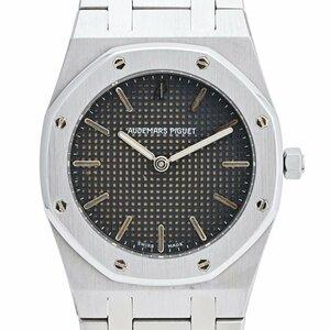 オーデマ・ピゲ AUDEMARS PIGUET ロイヤルオーク 56303ST 腕時計 SS クォーツ ブラック メンズ 【中古】