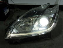 Q9Q9 ZVW30 30 プリウス 後期 純正 左 HID ヘッドライト ASSY KOITO 47-52 L バラスト/バルブ 85967-33031 LED点灯OK キセノン H27/1 202 S_画像2