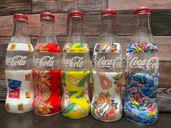 カラフルコーラ空き瓶5本セット インテリア