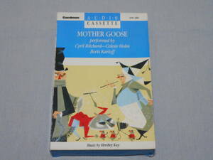 【朗読カセット】 米国製 「マザーグース」 Mother Goose Cyril Ritchard,Celeste Holm.Boris Karloff カセットテープ、CT