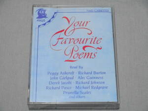 【朗読カセット】 英国製2本組 V.A. 「Your Favourite Poems」 カセットテープ、CT
