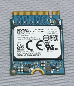 KIOXIA BG4 1TB　NVMe M.2 2230 SSD PCIe　KBG4AZNS1T02