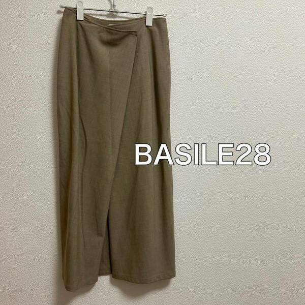 送料無料 匿名配送 BASILE28 ウール ロングスカート バジーレ