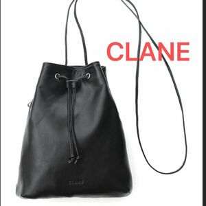 CLANE クラネ DRAWSTRING BAG ショルダーバッグ レザー 巾着