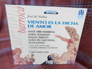 A#3468*◇2CD◇ ホセ・デ・ネブラ : 風は愛の幸せ クリストフ・コワン VIENTO ES LA DICHA DE AMOR サルスエラ Auvidis Valois V 4752