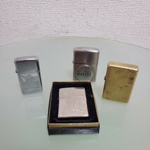 ZIPPO ジッポ ジッポー オイルライター 着火確認済み 4個 まとめ売り MARUHAN GUAM 2002年 2004年 2005年 2017年 USA製 _画像1