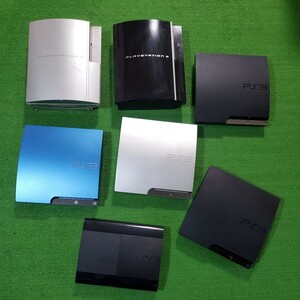 PS3 薄型あり 本体 合計7台 CECH-4300C CECH-3000A CECH-3000B CECH-2500A CECH-2500B CECHL00 CECHH00 ブラック まとめ売り プレステ3