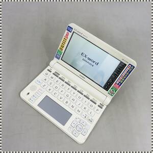 カシオ EX-word XD-U7200 DATAPLUS8 ホワイト 電子辞書 フランス語 動作確認済 CASIO HA011803