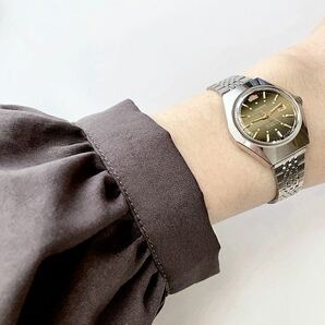 ビンテージ ORIENT 21石レディース自動巻／手巻き腕時計 稼動品の画像2