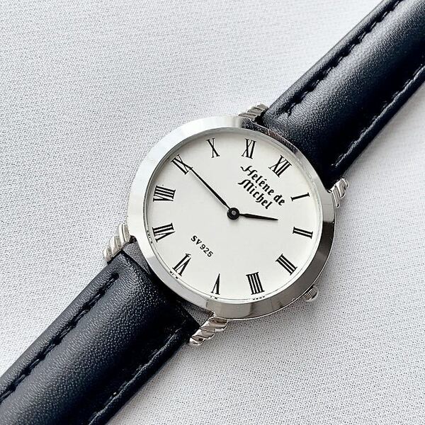 Helene de Michel メンズクォーツ腕時計 SV925 稼動品