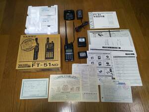 YAESU FT-51ND （DUAL BAND 144/430MHz パフォーマンスキット　八重洲無線　デュアルバンドハンディ　FMマイクロトランシーバー　ヤエス）