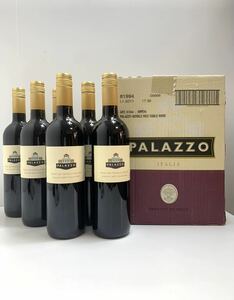 【6本セット】パラッツォ　ヴィノ・ダ・ターヴォラ　赤　スクリューキャップPalazzo Vino da Tavola Bianco イタリア　750ml 11.5% ●