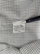 未使用品　FAIRFAX　フェアファクス　シャツ　ドレスシャツ　トーマスメイソン　38　グレー　グラフチェック　日本製_画像9