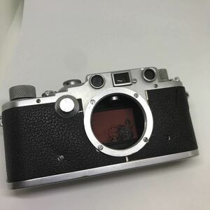 Leica バルナックライカ　ジャンク　Ⅲc戦中　段付き赤幕