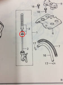 ホーク用ガソリンコックパッキン　（CB400T CB250ＴCB250NCB400Nバブ）