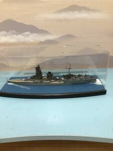 ハセガワ　航空戦艦　伊勢　1/700 ジオラマ 完成品　ケース付きです。ケース付なので埃から守れます。 