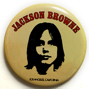 デカ缶バッジ 58mm Jackson Brown ジャクソンブラウン Los Angeles california 70’s Rock folk 名盤 NICO